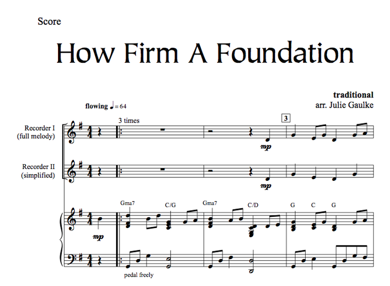 How Firm A Foundation - with MP3
