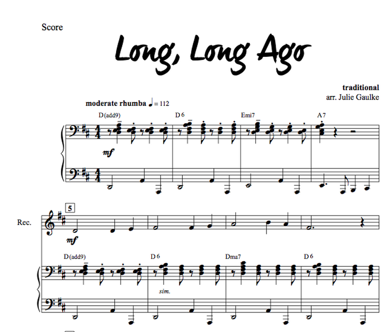 Long Long Ago