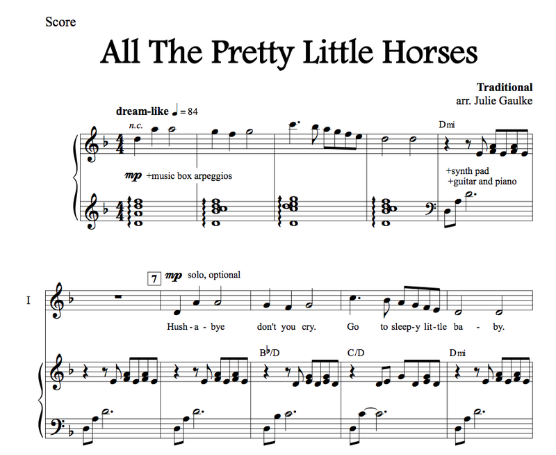 All The Pretty Little Horses - with MP3