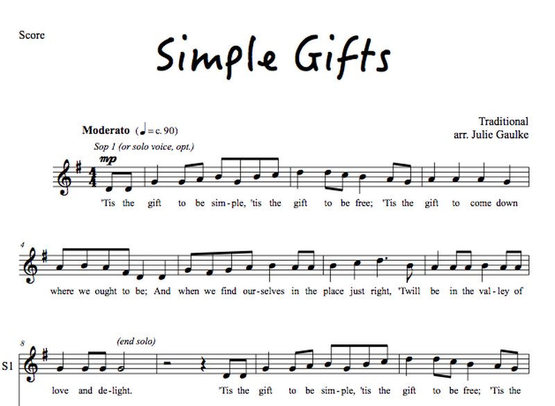 Simple Gifts
