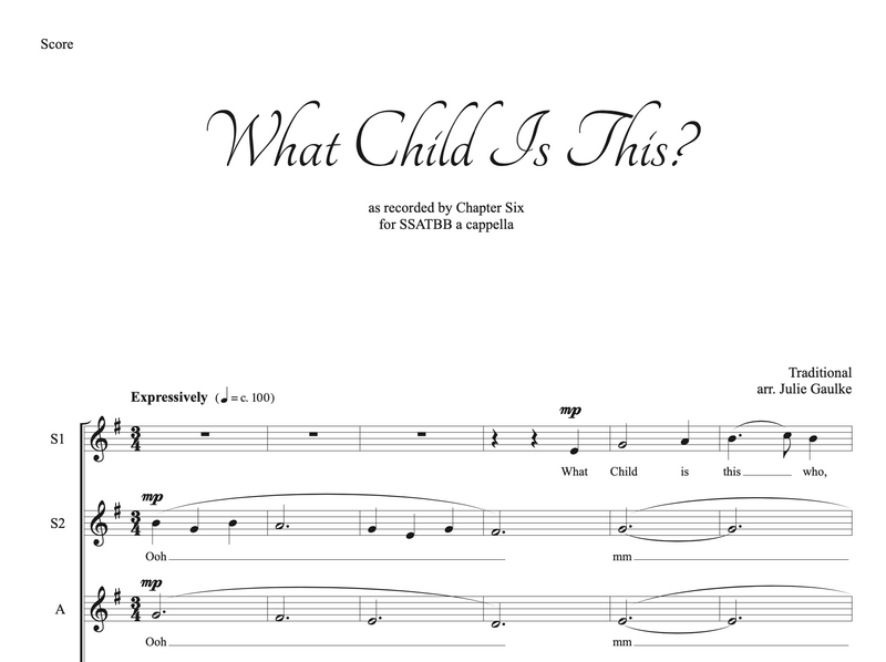 What Child Is This mixed choir