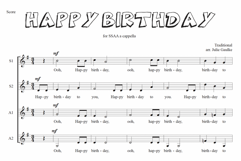 Happy Birthday SSAA version 2