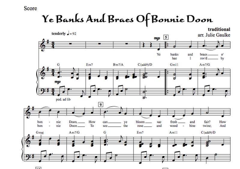 Ye Banks And Braes Of Bonnie Doon