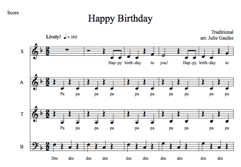 Happy Birthday polka style