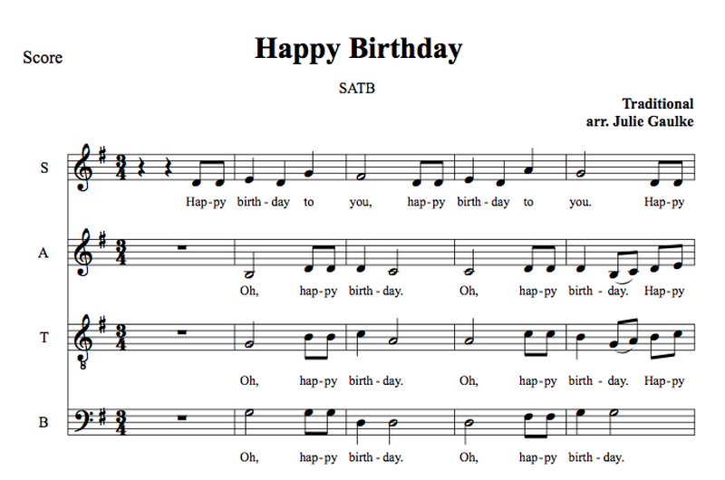 Happy Birthday basic