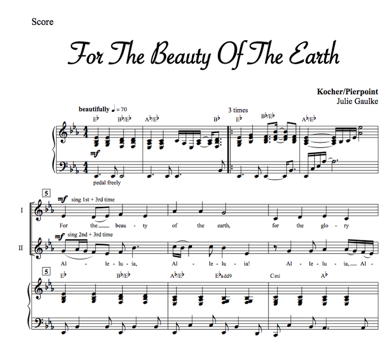 For The Beauty Of The Earth - with MP3