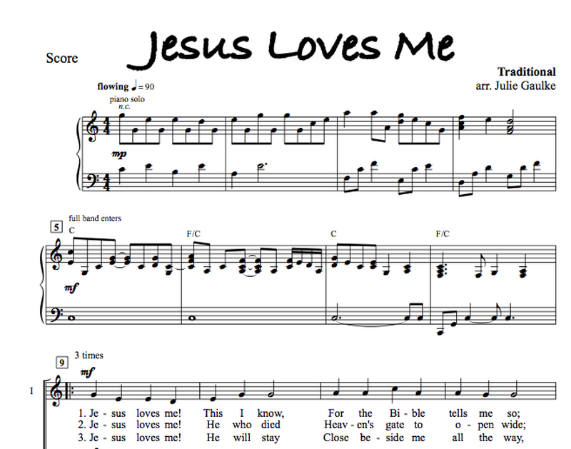 Jesus Loves Me - with MP3