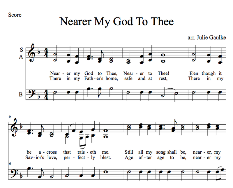 Nearer My God To Thee