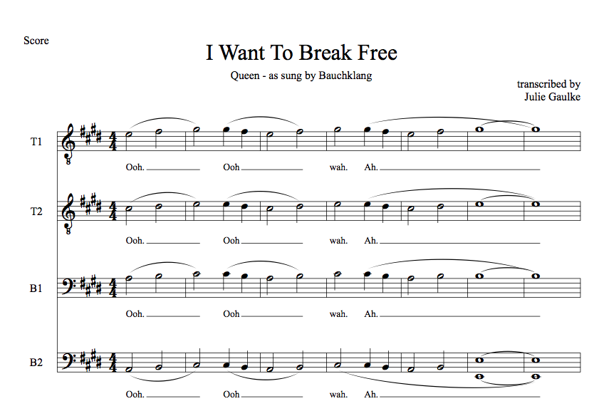 Aventurero prueba difícil I Want To Break Free - Pianomom's Sheet Music