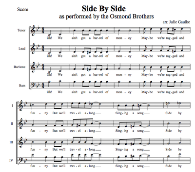 Side By Side - Pianomom's Sheet Music