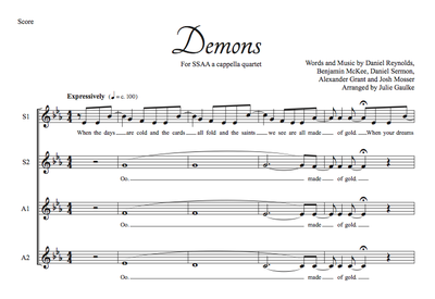Demons - Pianomom's Sheet Music